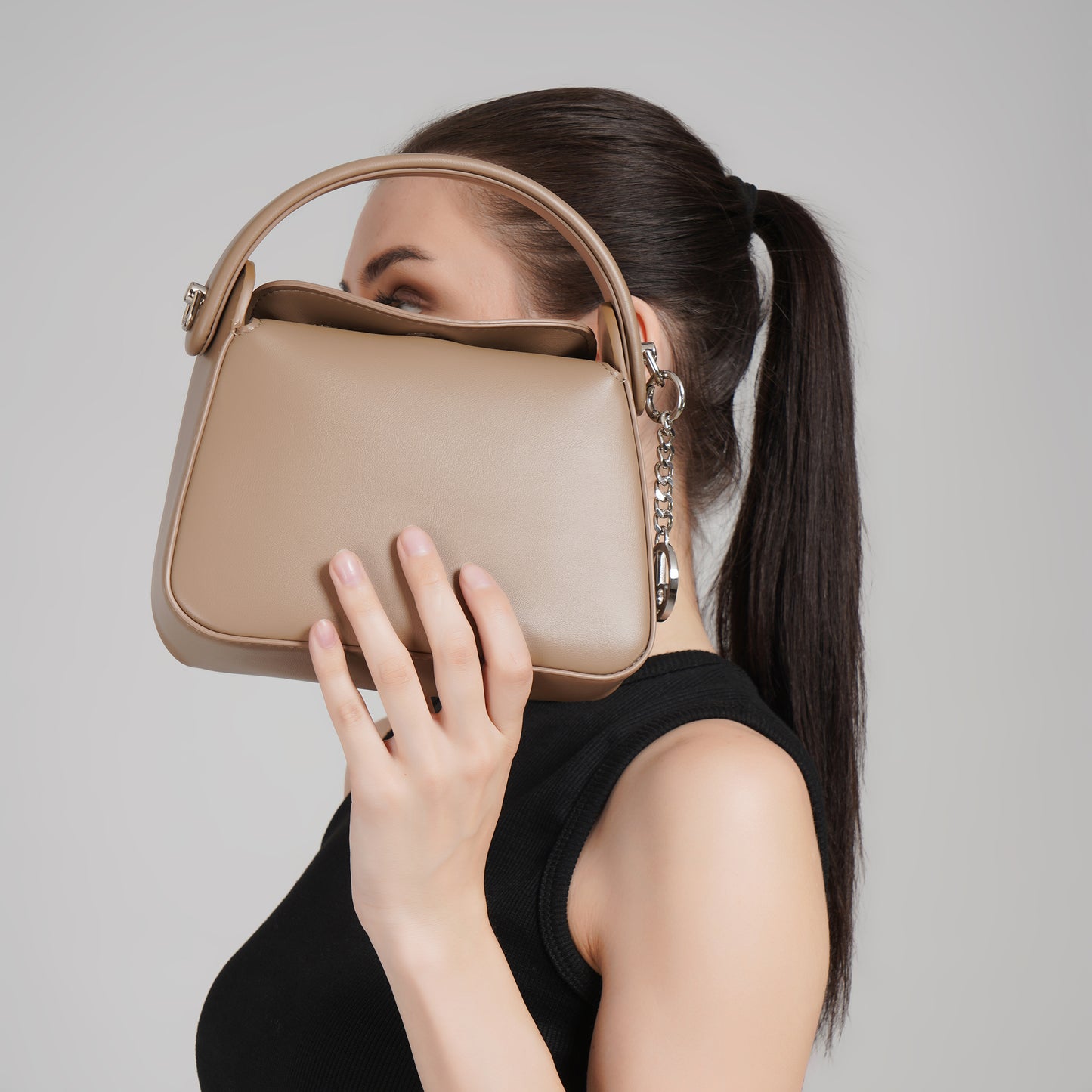 Élan Soft Satchel-Café Crème
