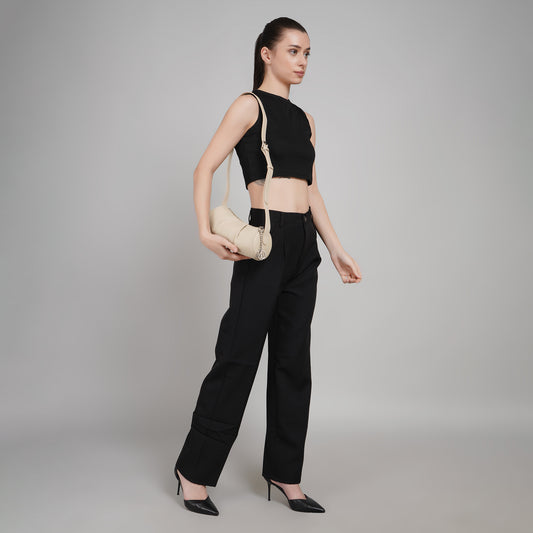 La Noisette — Le sac bandoulière en cuir sculpté