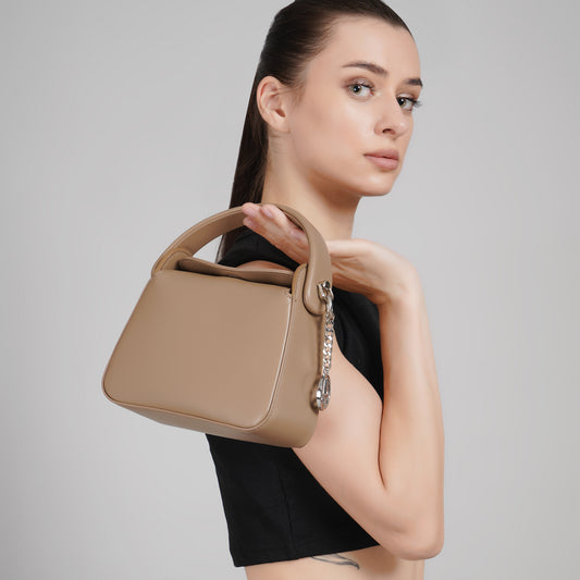 Élan Soft Satchel-Café Crème